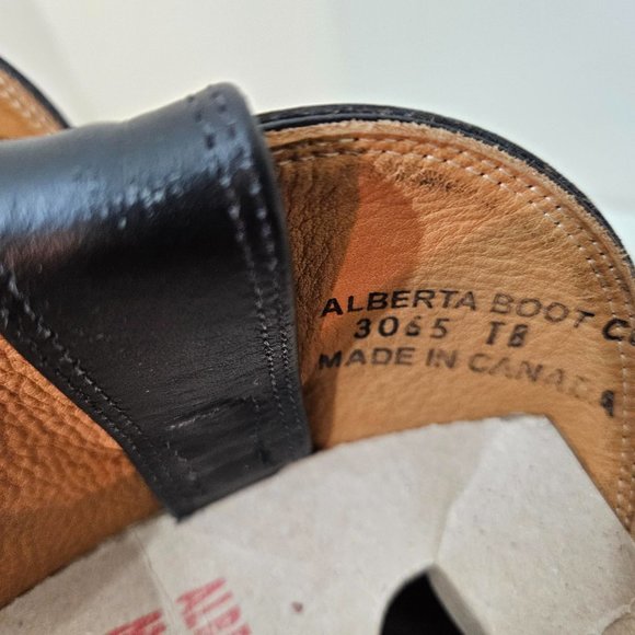 8. Cowboy Boots by Alberta Boots Co. Burgundy Kangaroo. Size 5.5 D. NIB - Picture 9 of 10